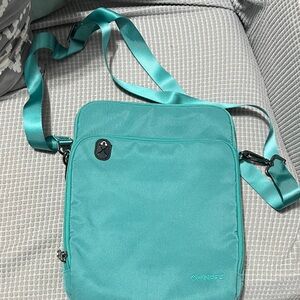 Teal Crossbody Messenger Bag/ iPad bag